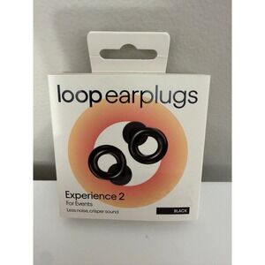 Loop Experience 2 Earplugs Unisex OS Black High Fidelity Concert NWT